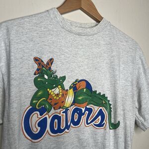 Vintage Florida Gators UF T-Shirt Alberta Spellout Gray USA Men's Sz Large